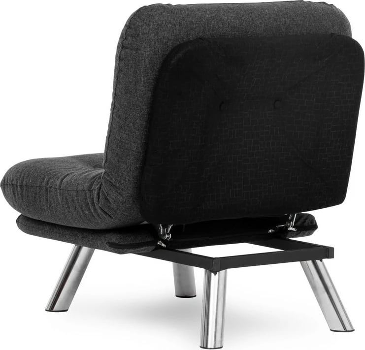 Krevat-karrige një vendi, Atelier del Sofa, Misa Small Solo, ngjyrë gri e errët