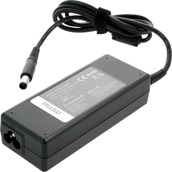 Furnizues energjie Mitsu ZM/DEL195462 për Dell, 19.5V 4.62A, 90W, 7.4x5.0 mm, i zi