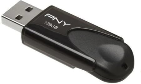 USB flash drive PNY Attaché 4, 128GB, USB 2.0, e zezë