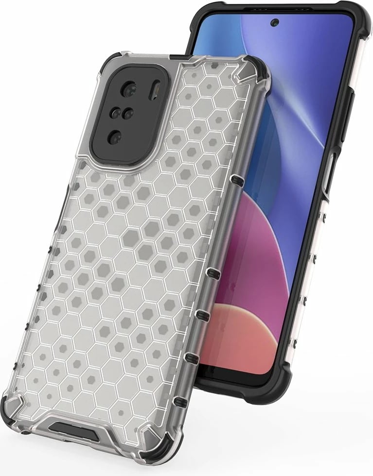 Mbështjellës Hurtel Honeycomb për Xiaomi Redmi K40 Pro+, K40 Pro, K40, Poco F3, Kuq