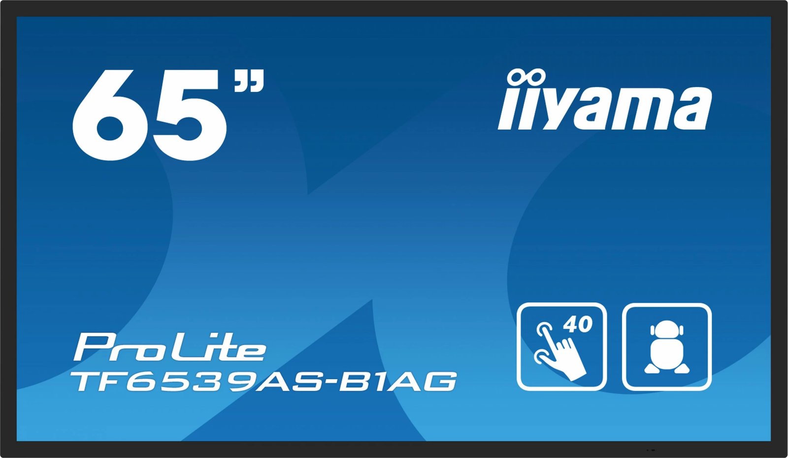 Ekran interaktiv iiyama TF6539AS-B1AG, 64.5", LED, 4K, Android OS