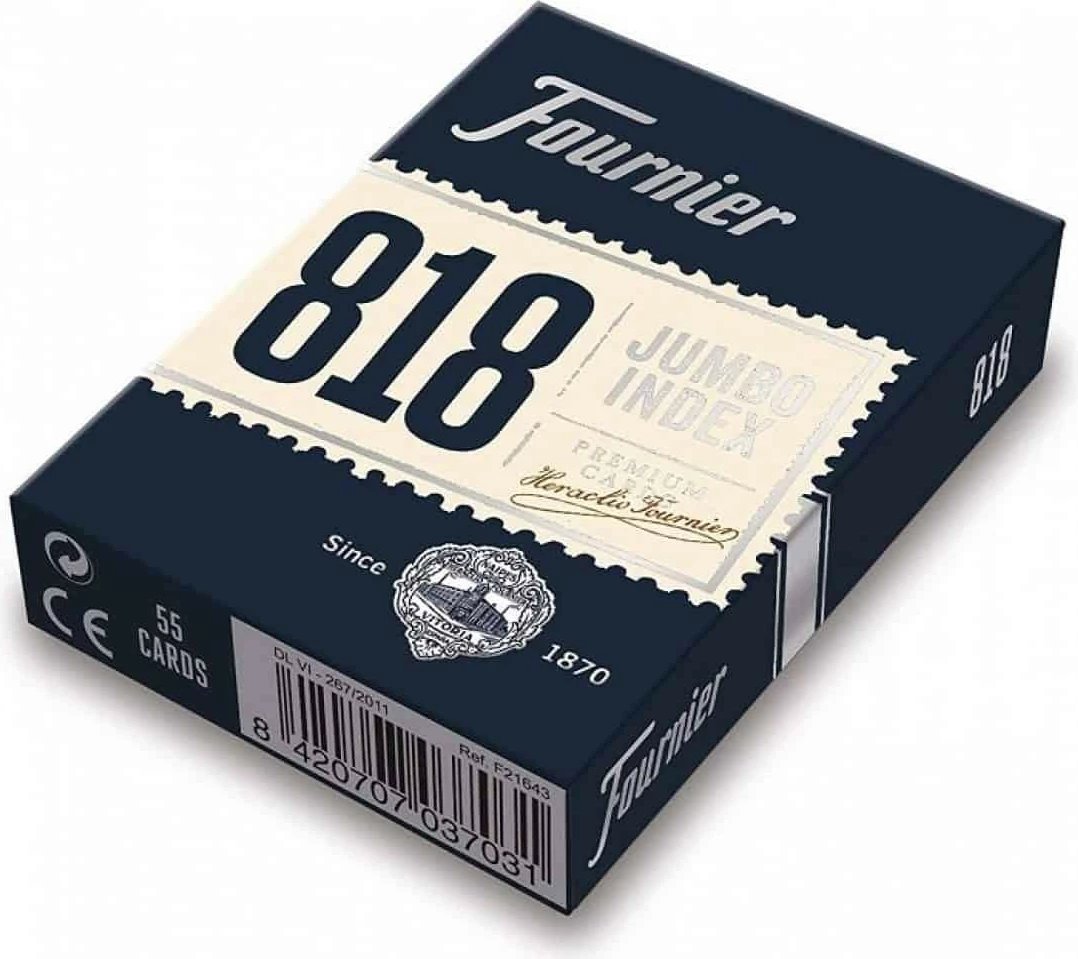Letra loje Bicycle 818, Jumbo Index, Anglisht, e kuqe ose e kaltër