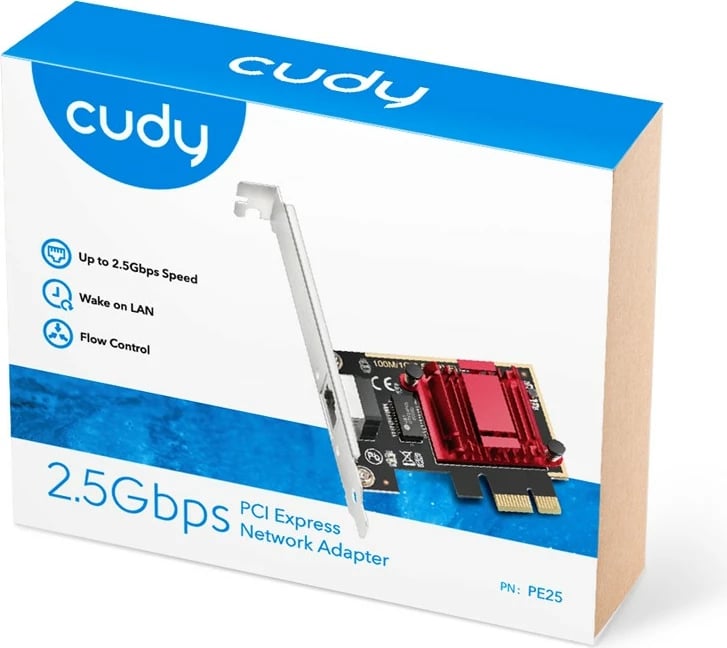 Kartë rrjeti Cudy PE25, PCI Express, Ethernet, 2.5Gbps