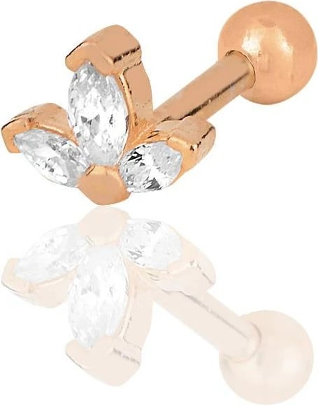 Piercing argjendi, ngjyrë rozë e artë, Jumeon, SGTL12194