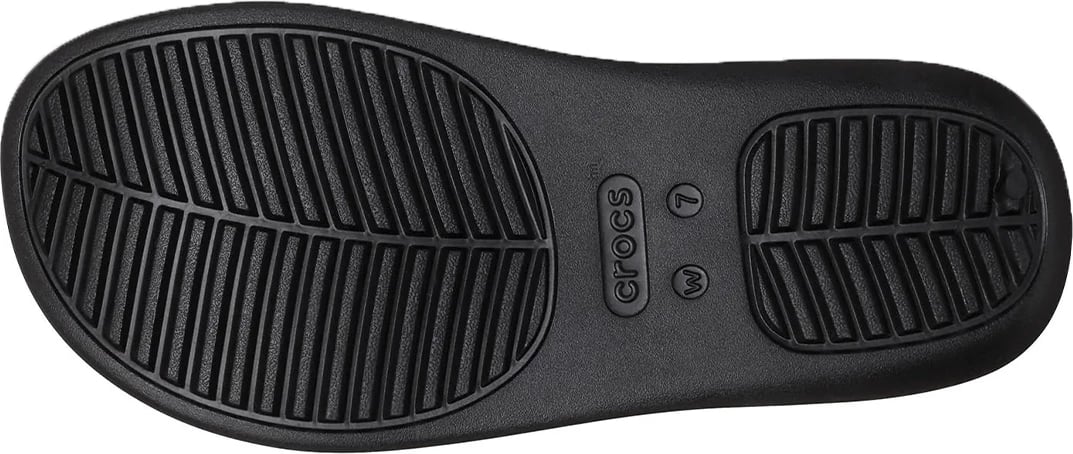 Flip-flop Crocs për femra, të zeza