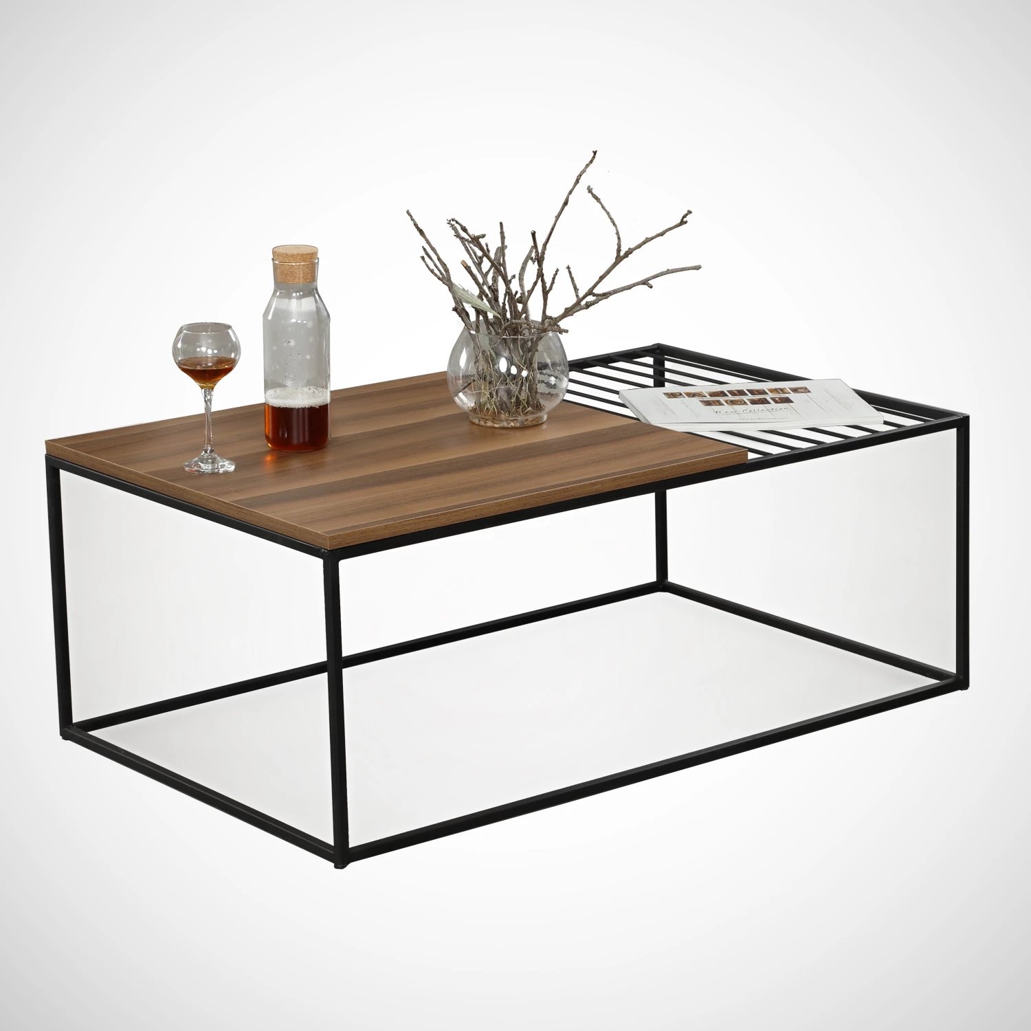 Tavolinë kafeje Hanah Home, Zinus, ngjyrë arre