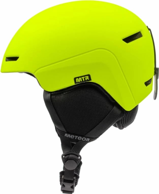 Helmetë skijimi Meteor unisex, e verdhë neon
