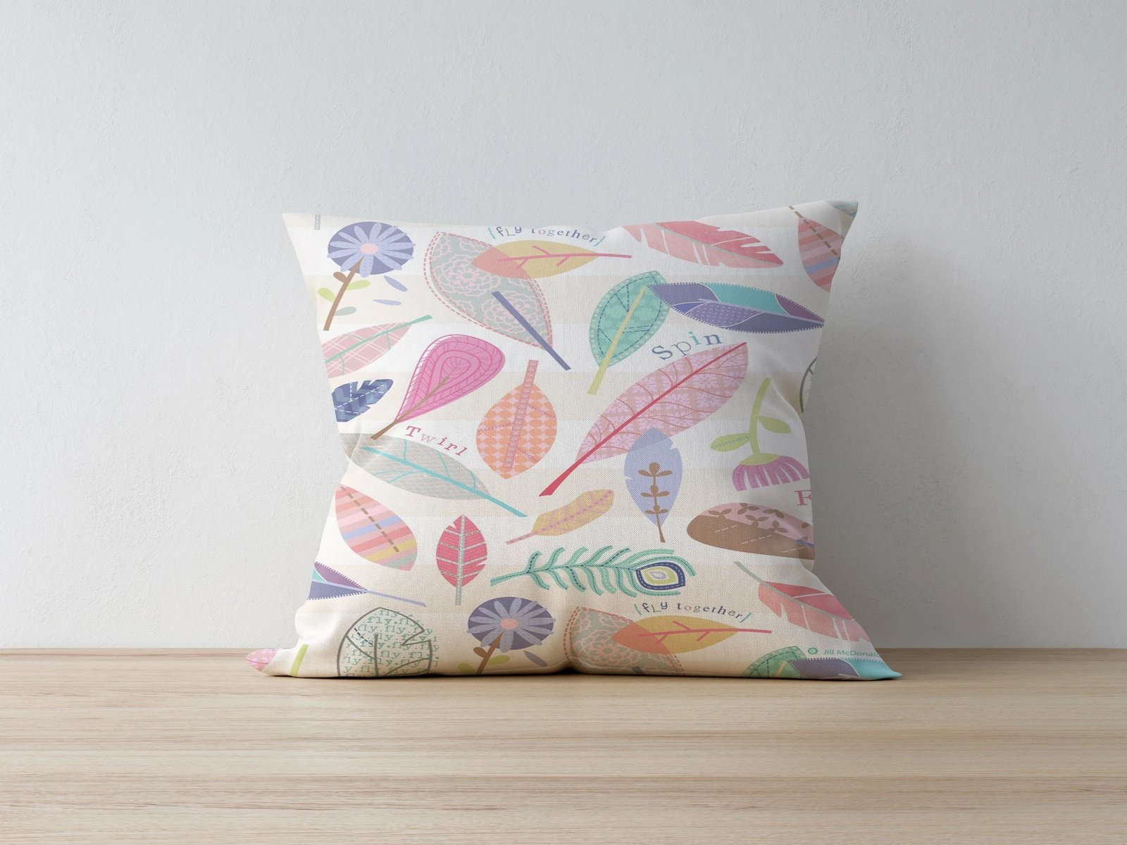 Jastëk dekorativ, shumëngjyrësh, Evila Originals, a1079, 43x43cm