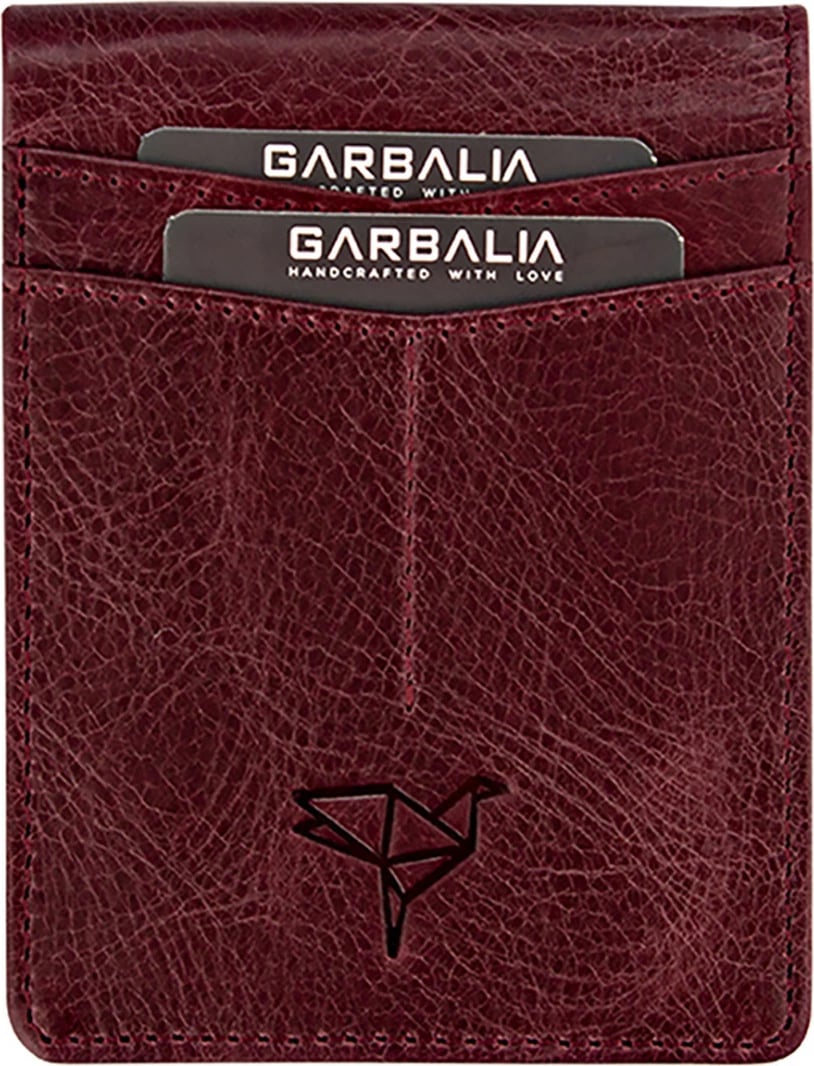 Portofol për burra, ngjyrë e kuqe claret, Zoozie Bags, Jasper