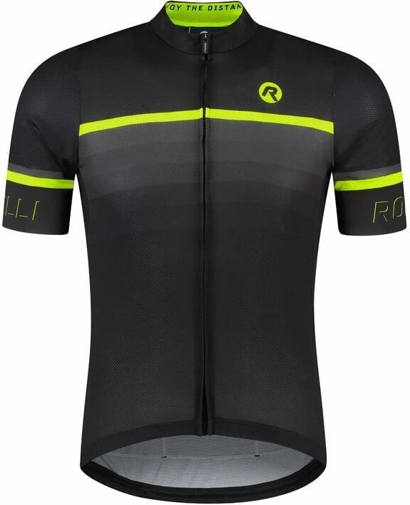 Maicë sportive për meshkuj Rogelli, e zezë-fluo