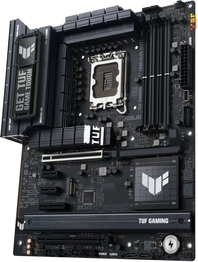 Pllakë amë Asus TUF GAMING Z890-PLUS WIFI, ATX, DDR5, LGA1851, Thunderbolt 4, Wi-Fi, e zezë