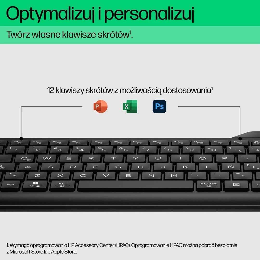 Tastierë pa tela HP 475 Dual-Mode, Full-size, Bluetooth/USB, Anglisht, e zezë