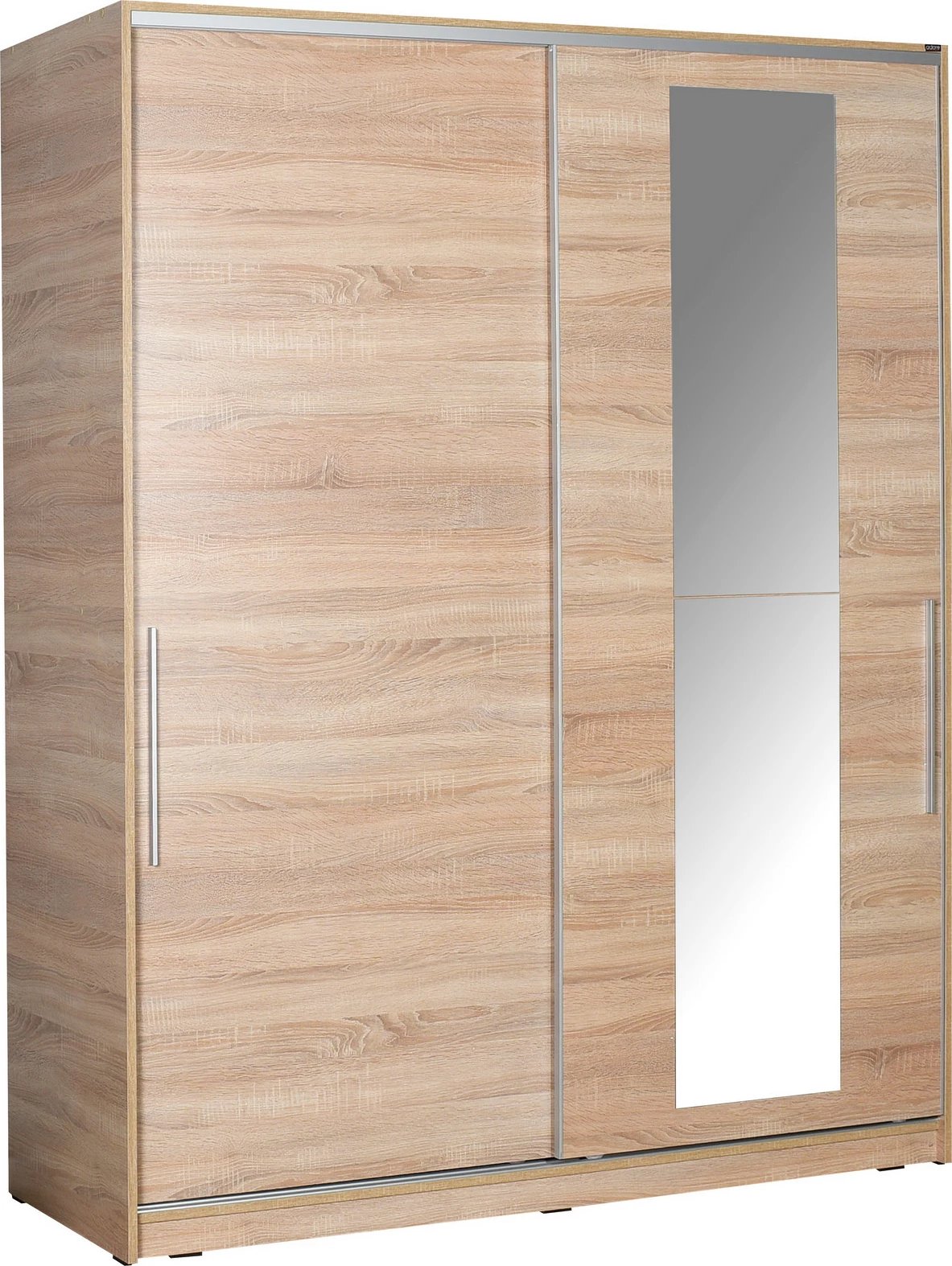 Dollap Hanah Home, SWD-716-SS-3, ngjyrë sonomo, me derë pasqyre, 160x207x60cm