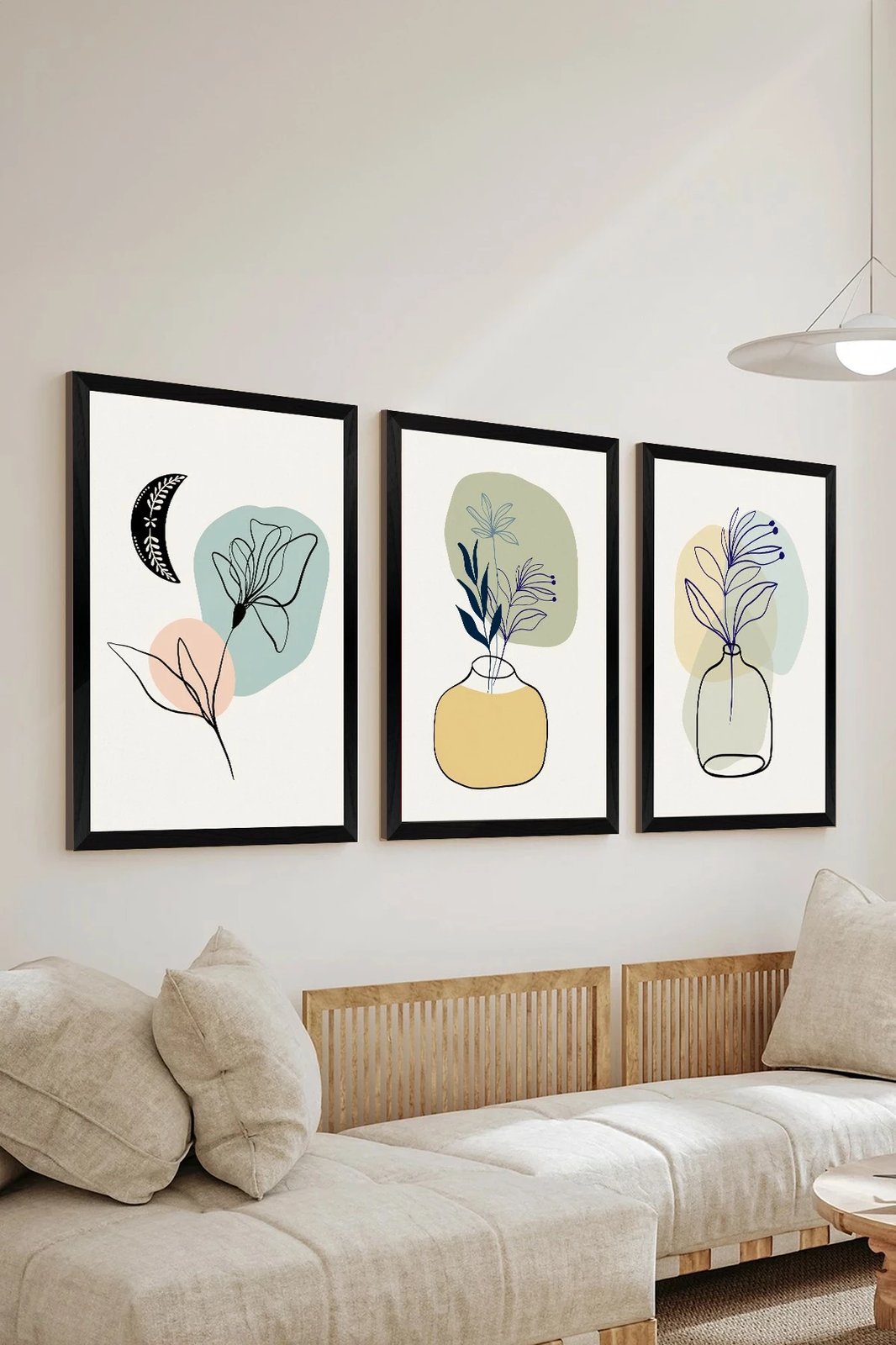 Set pikturash dekorative (3 copë), Wallity, Artsycllct18