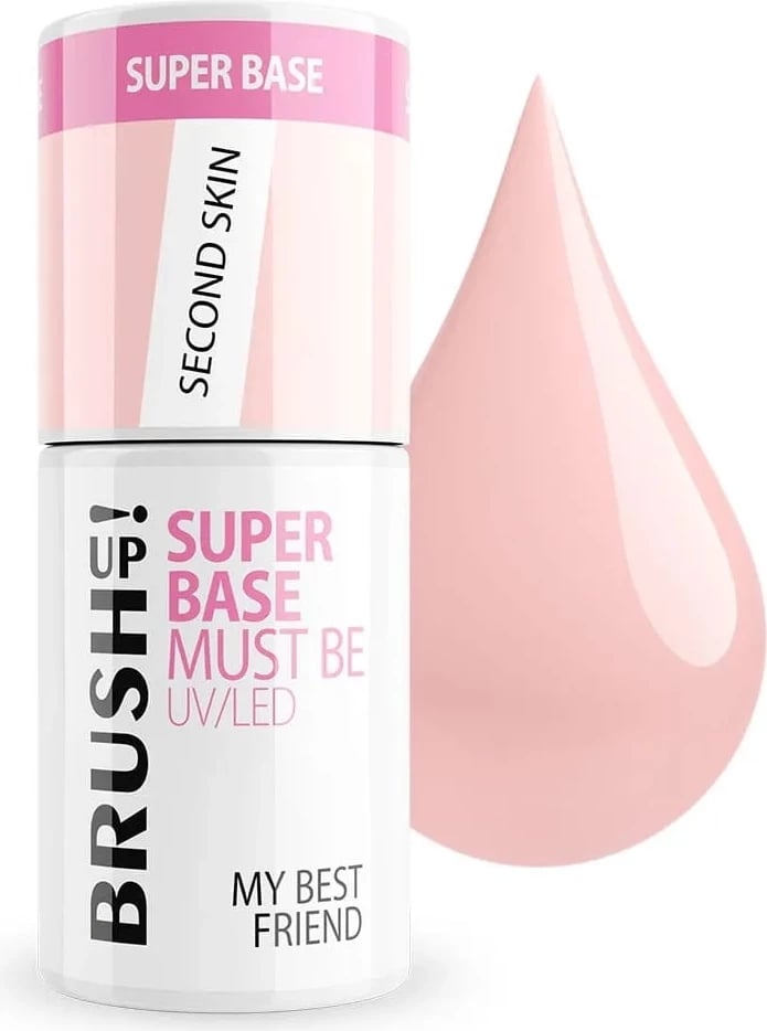 Bazë për thonj BrushUp! Super Base Hybrid Second Skin për femra, 5g