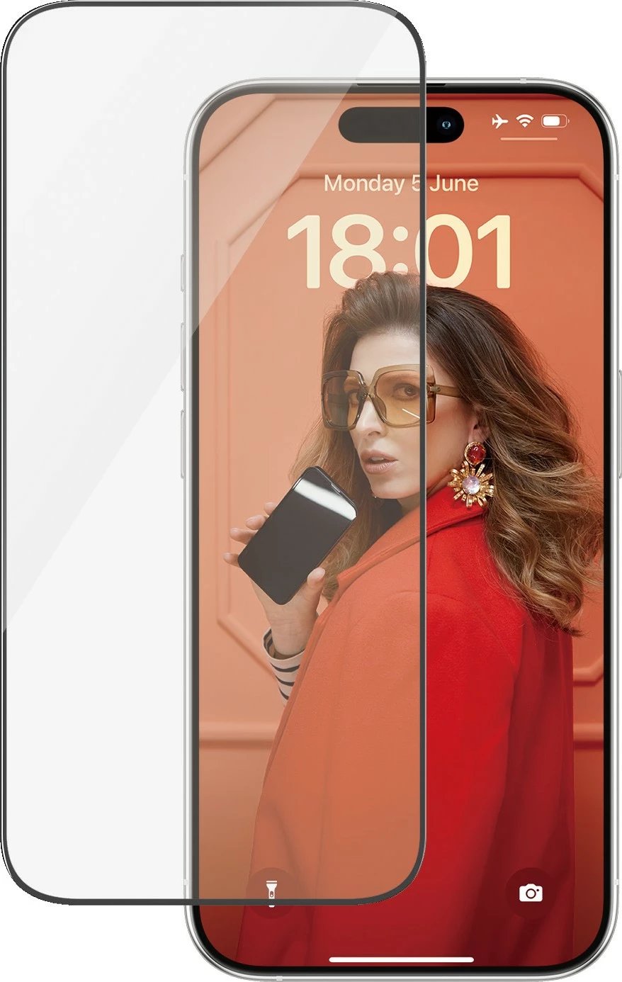 Mbrojtës ekrani PanzerGlass për iPhone 15 Pro, transparent, EasyAligner