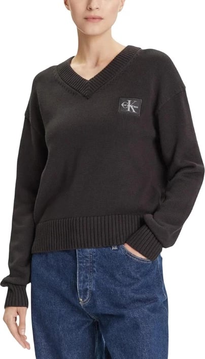 Xhemper femra Calvin Klein Jeans, e zezë