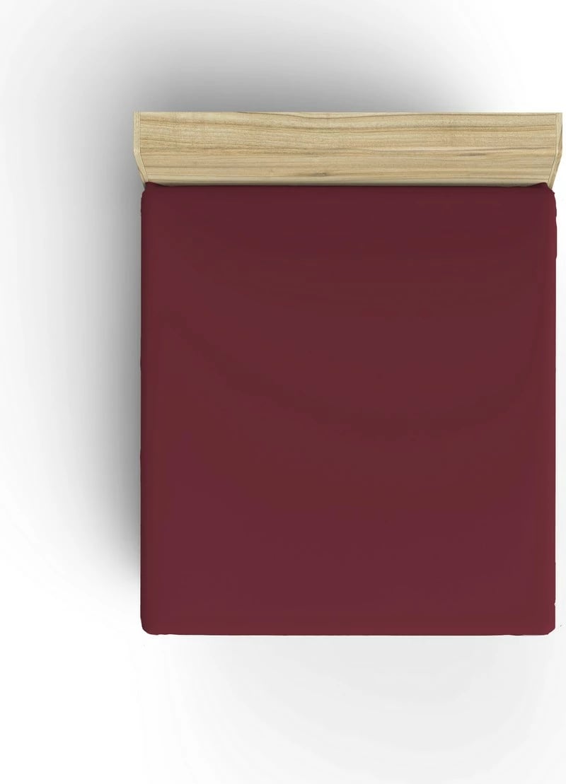 Çarçaf i vogël me lastik, ngjyrë e kuqe e errët, L'essentiel