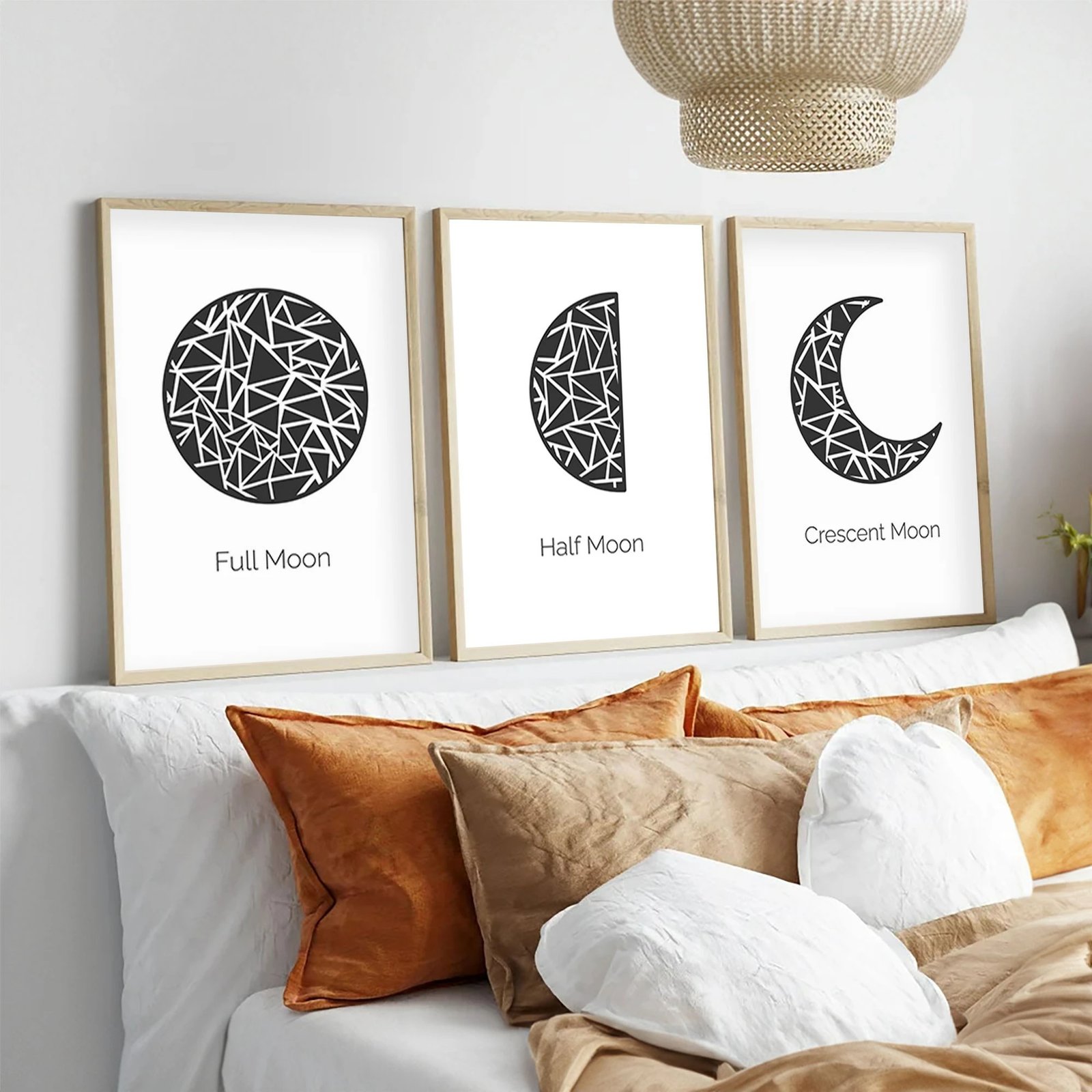 Pikturë dekorative me kornizë MDF (3 copë), Wallity, Huhu225, 30x40cm