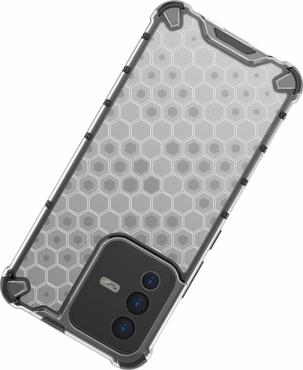 Mbështjellës Hurtel honeycomb për Vivo V23 5G, i zi Mbështjellës Hurtel honeycomb për Vivo V23 5G, i zi