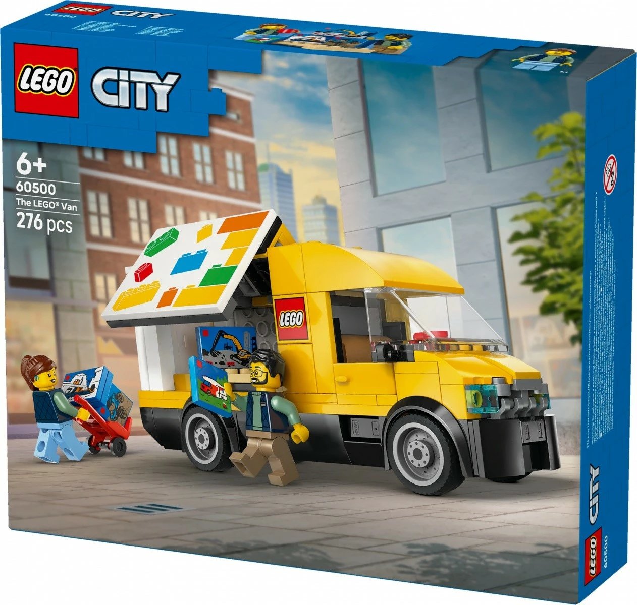 Set ndërtimi, LEGO City, 60500 Van, 276 pjesë, 6+, set mesatar, verdhë