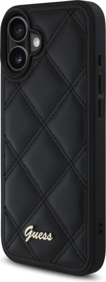 Mbështjellës Guess 4G Triangle për iPhone 16, i zi Mbështjellës Guess 4G Triangle për iPhone 16, i zi