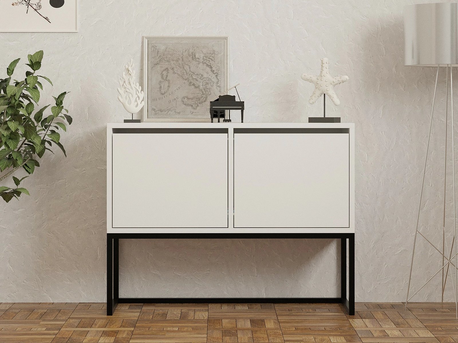 Konsolë Hanah Home, Zermat, e bardhë