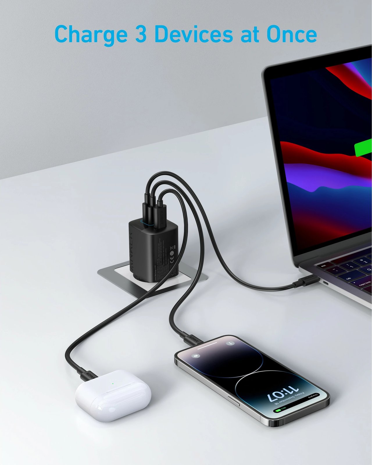 Karikues Anker 336, 67W, USB, i zi
