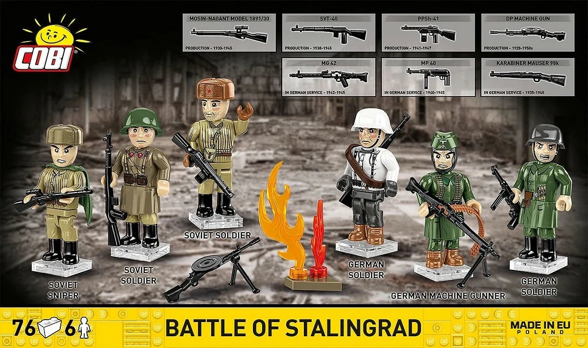 Set ndërtimi, Cobi, COBI-2061 Battle of Stalingrad, 76 copa, 6 figura, 6+