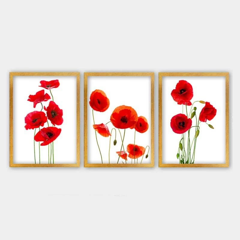 Pikturë dekorative me kornizë (3 copë), Wallity, 3AC_2128030_3545