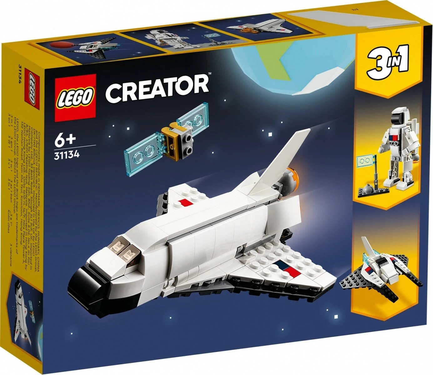 Set LEGO Creator Space Shuttle 31134, 144 pjesë, për fëmijë, Bardhë Set LEGO Creator Space Shuttle 31134, 144 pjesë, për fëmijë, Bardhë