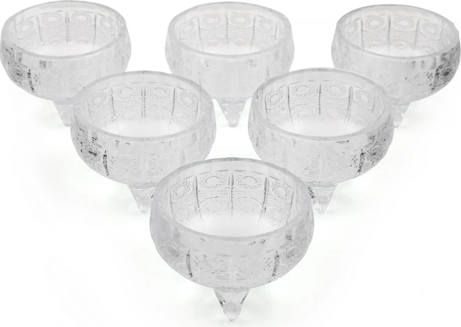 Set tasash prej qelqi (6 copë), Hermia Concept, İP-AHE6B - Eye Plain