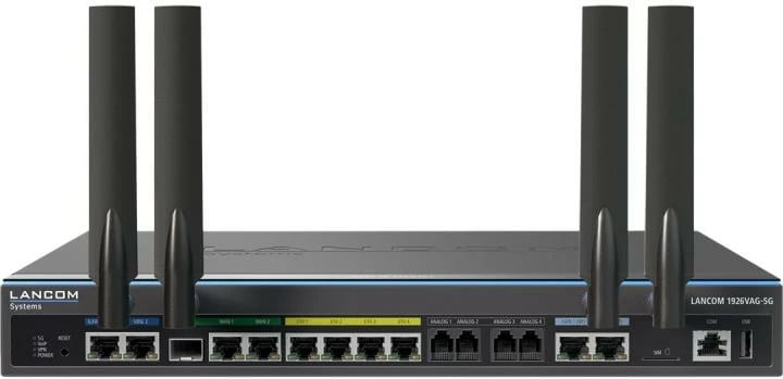 router, LANCOM, 1926VAG-5G 1926VAG5G (62124), SD-WAN, 5G, 1Gbps, 3–6 porta