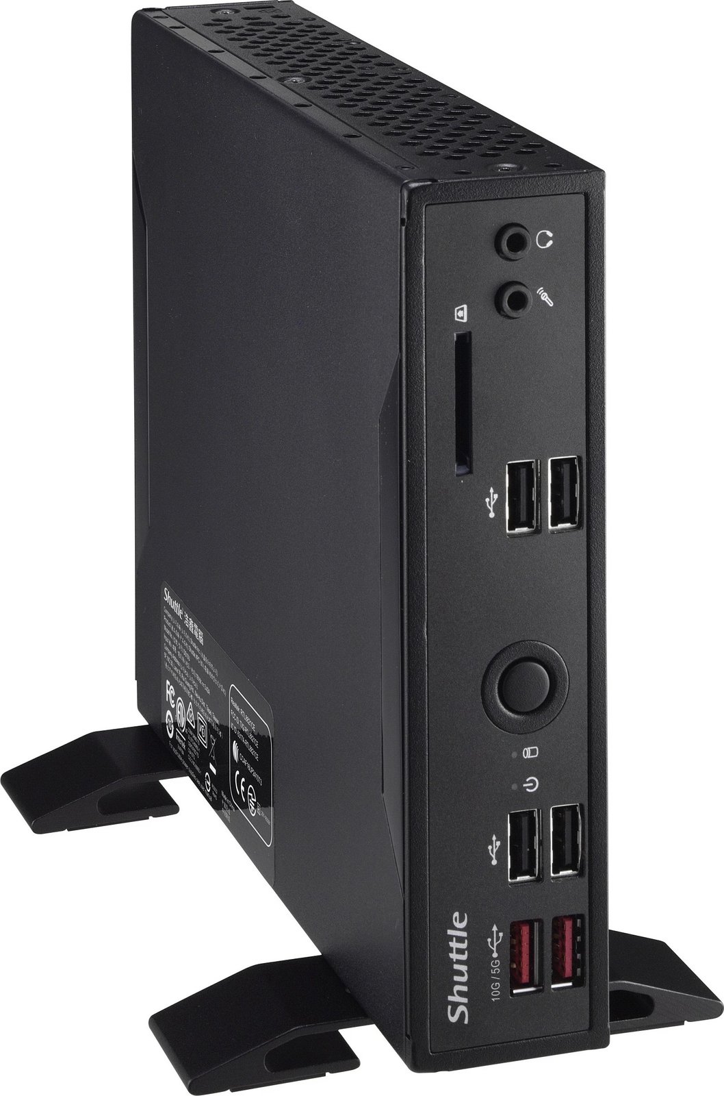 Mini PC Shuttle XPC slim Barebone DS20U3V2, i3-10110U, 2x LAN, fanless, 1.3L