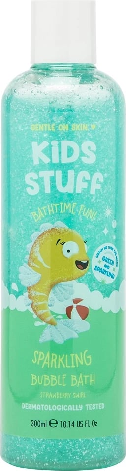 Lëng për banjë me flluska Kids Stuff Sparkling Bubble Bath për fëmijë jeshile 300ml Lëng për banjë me flluska Kids Stuff Sparkling Bubble Bath për fëmijë jeshile 300ml