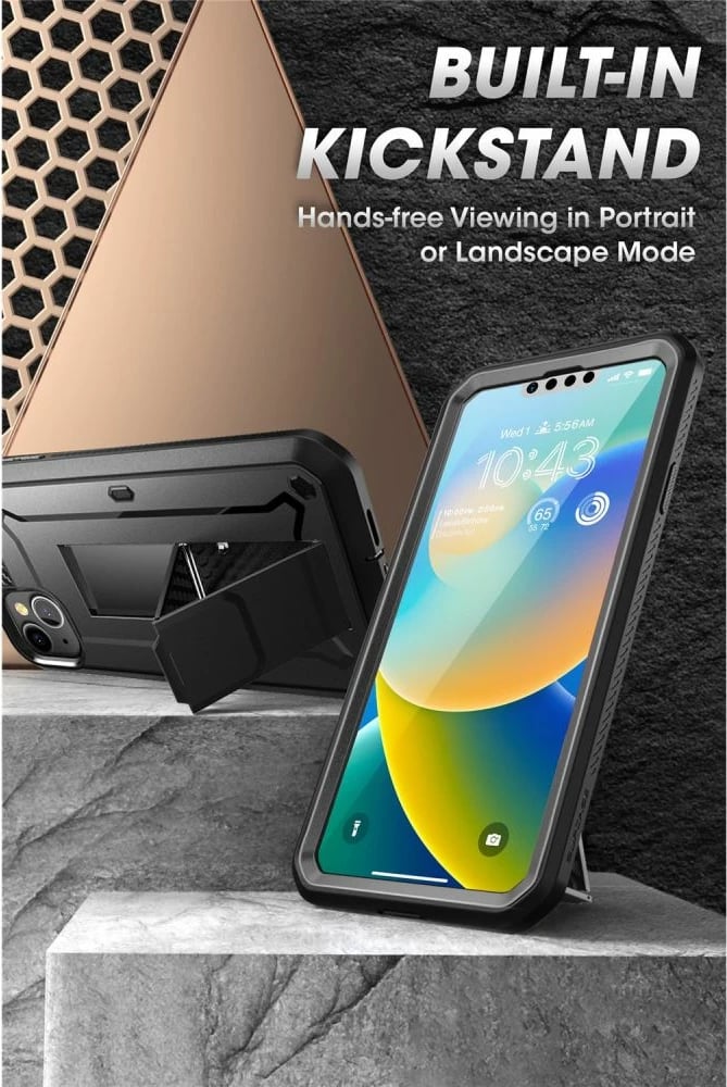 Mbështjellës Supcase Unicorn Beetle Pro për iPhone 13 / iPhone 14, i zi