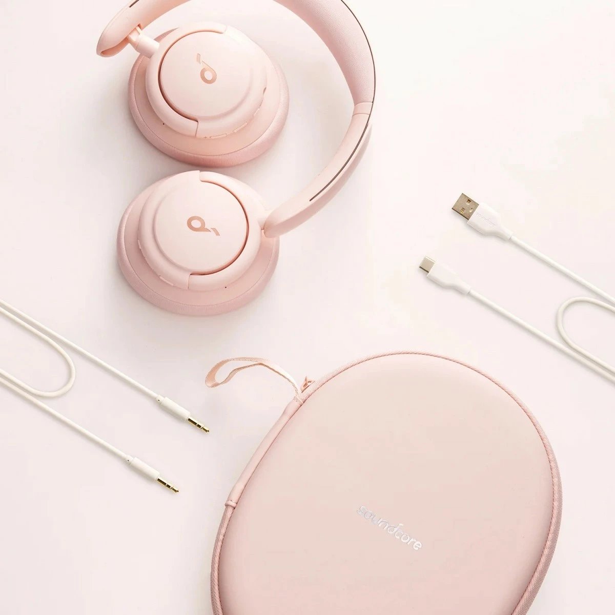 Kufje Anker SoundCore Life Q30, Bluetooth, Anulimi i zhurmës, Rozë