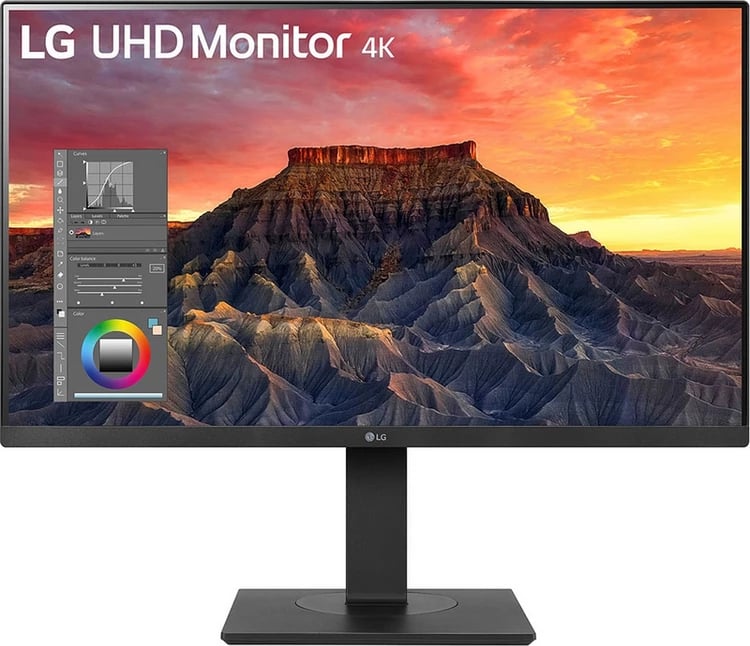 Monitor, LG, 27BQ65UB-B, 27 inç 4K UHD, e zezë