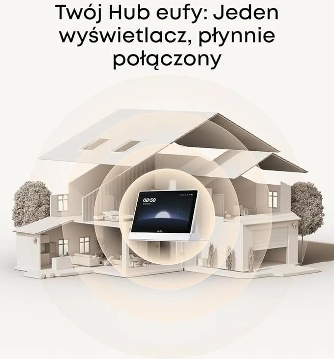 Smart display Anker E10 (T87A03W1) 8", 1280x800, microSD deri 512GB, bateri 4050 mAh, Black + White