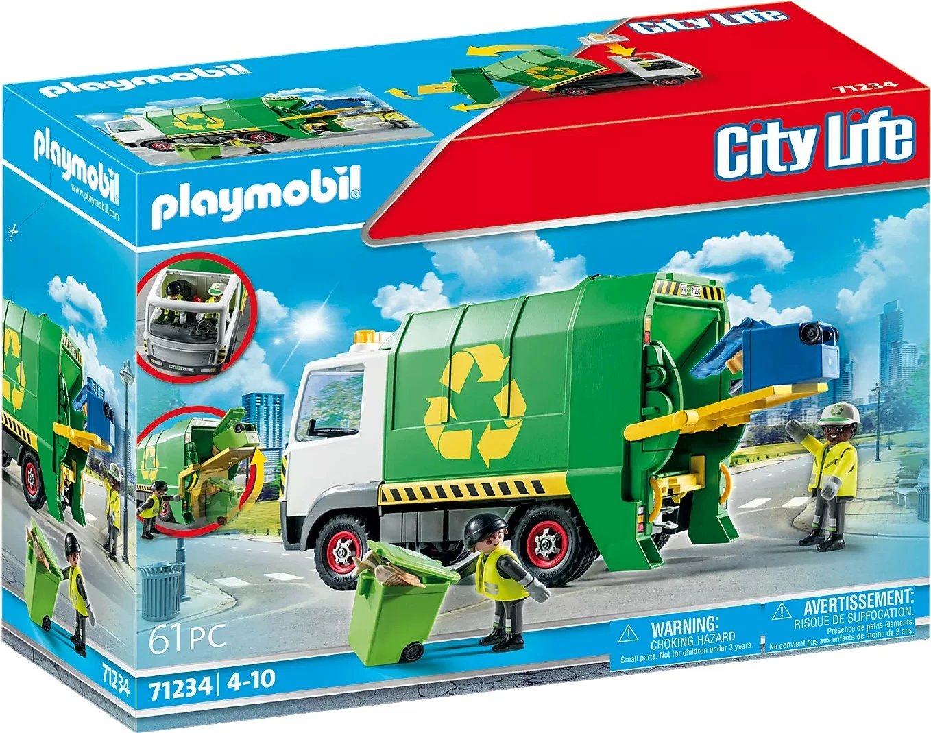 Set lodrash Playmobil City Action Recycling Truck 71234, 61 pjesë