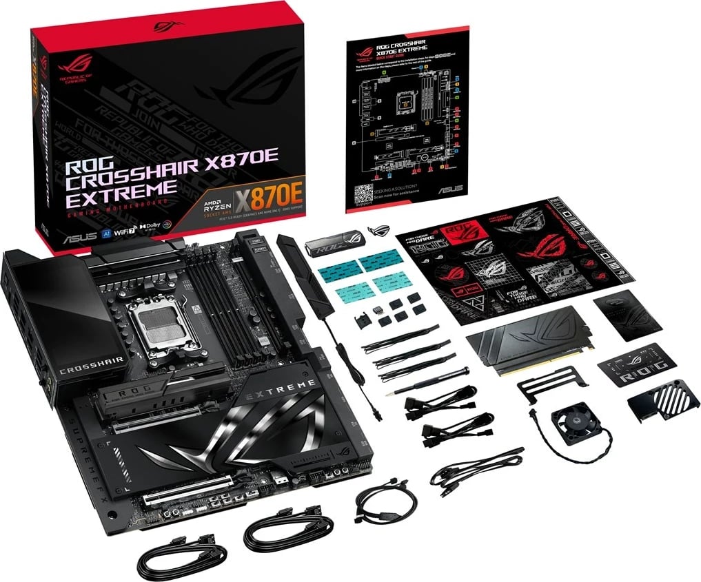 Pllakë amë ASUS ROG CROSSHAIR X870E EXTREME, Socket AM5, Extended ATX, e zezë