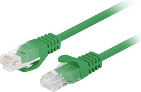 Kabllo patch LAN, Lanberg, PCU5-20CC-0100-G, Cat 5e U/UTP, RJ45 në RJ45, 1 m, jeshile, set 10-copësh