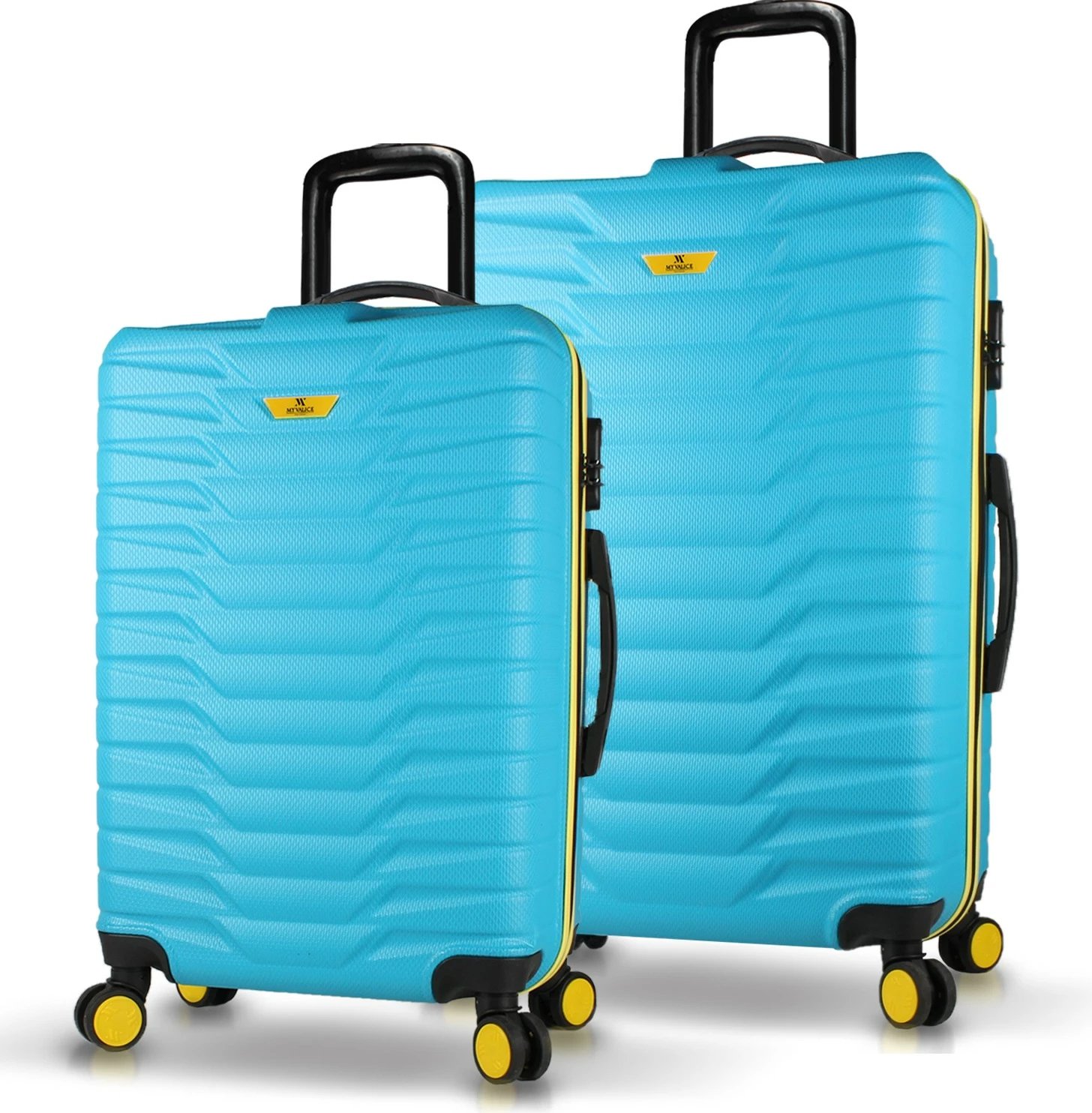 Set valixhesh (2 copë), ngjyrë turquoise, Zoozie Bags, 5806