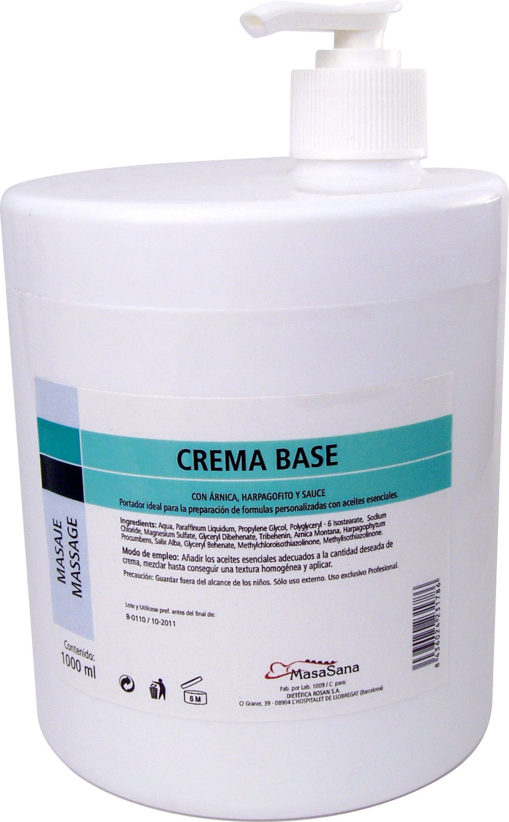 Krem bazë për masazh Herdibel 1kg unisex