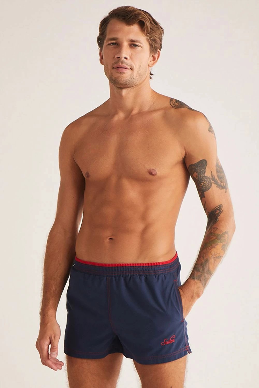 Tanga për not për meshkuj, ngjyrë navy blue, Jumeon Endy