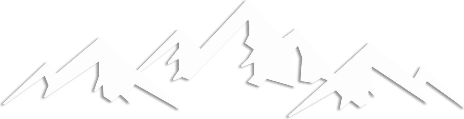 Aksesor dekorativ metalik për mur, Wallity, mal, i bardhë, 54x14cm