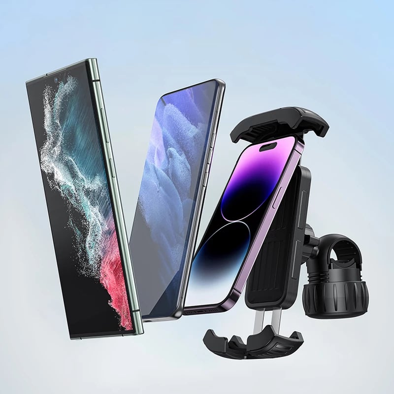 Mbajtës telefoni Baseus QuickGo për biçikletë, i zi