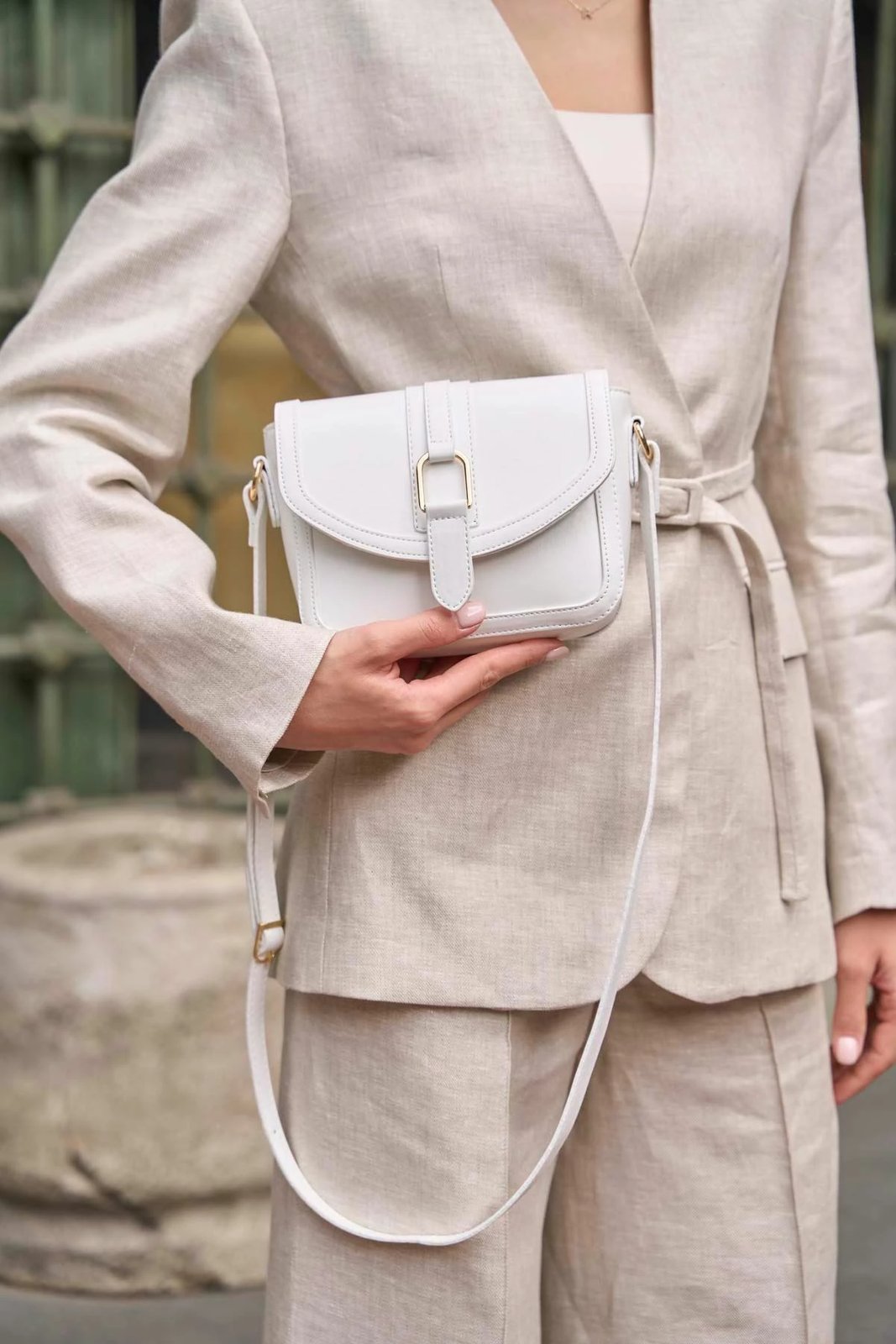 Çantë dore e bardhë Zoozie Bags, MK1020225SV10-022