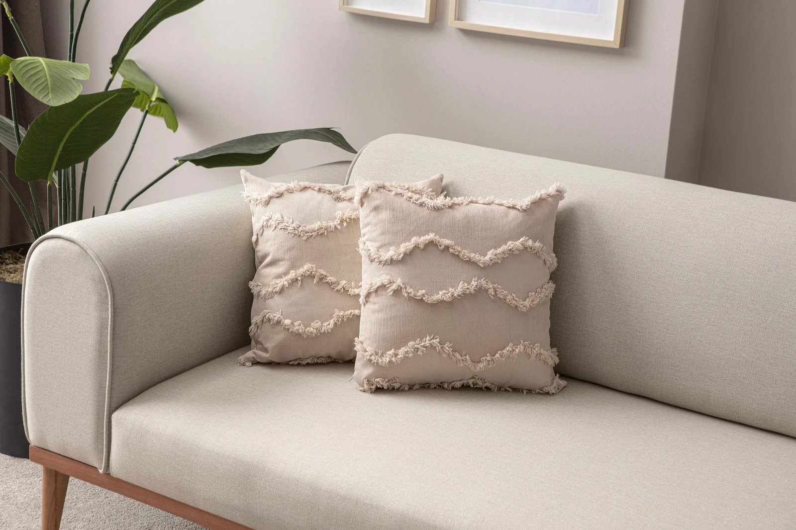 Set mbulesash për jastëkë (2 copë), Evila Originals, bezhë, 2029