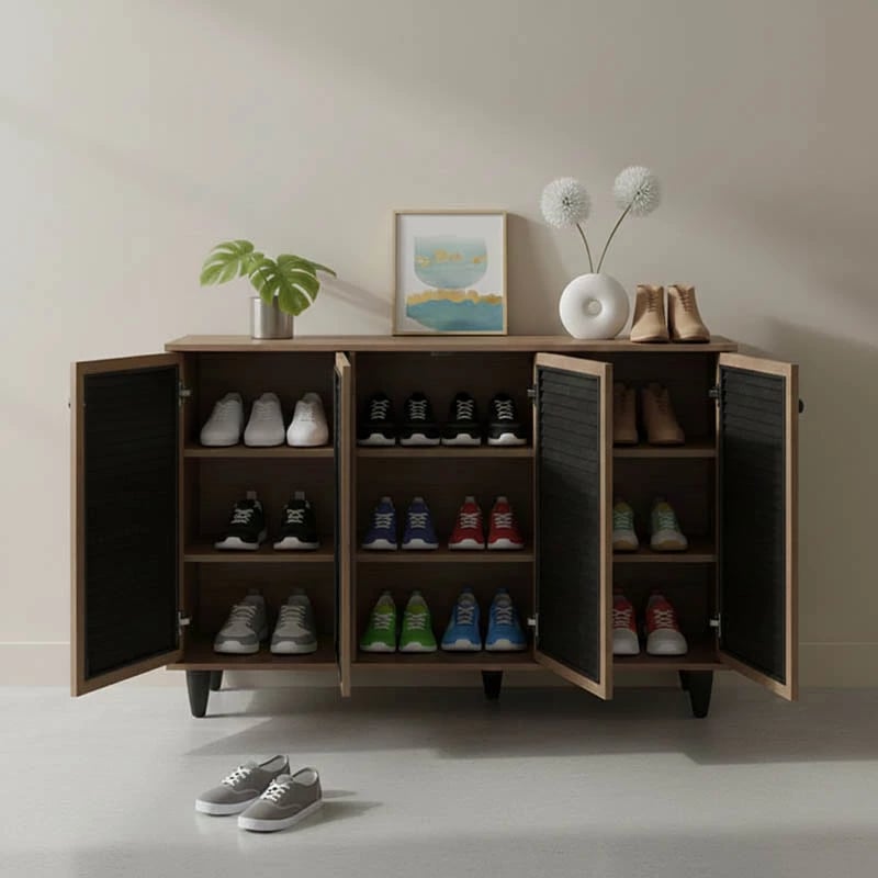 Dollap këpucësh Ronan ngjyrë arre 105x35x.66cm